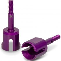 PrecisionGeek - PURPLE Aluminium Drive Shaft Replacement For Tamiya TT01-TT01E TT02 -1:10 RC Car Part #TT-022P