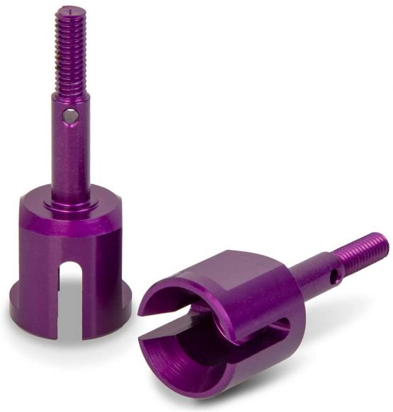 PrecisionGeek - PURPLE Aluminium Drive Shaft Replacement For Tamiya TT01-TT01E TT02 -1:10 RC Car Part #TT-022P