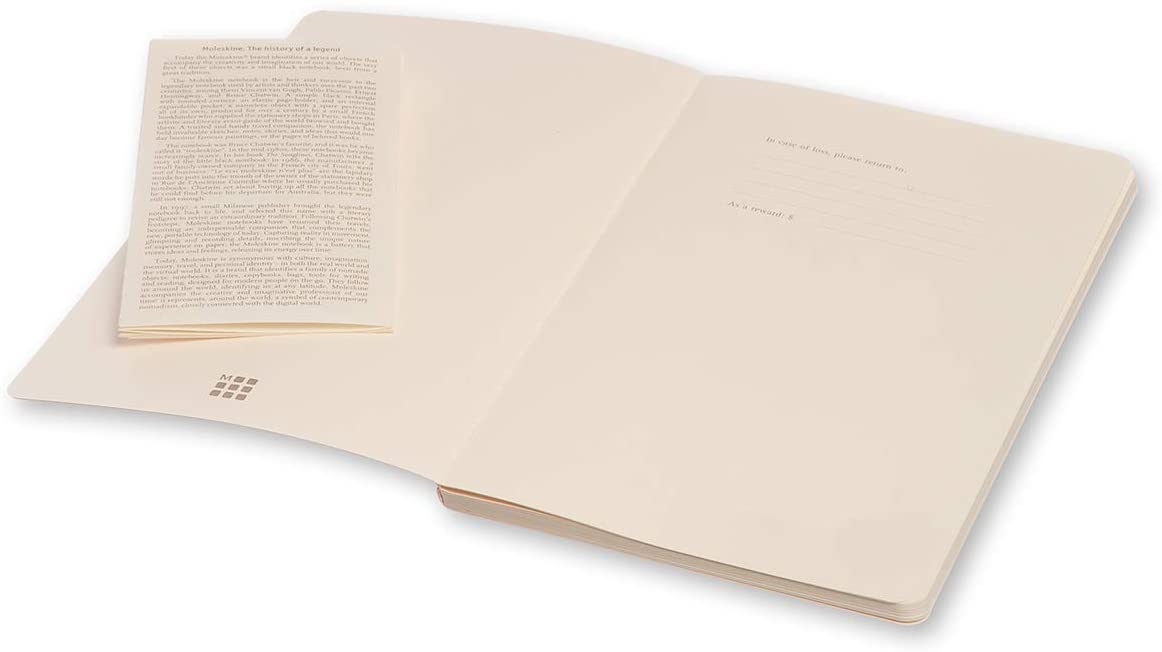 Moleskine Large Volant Powder Blue/Royal Blue Plain Journal - Image 4