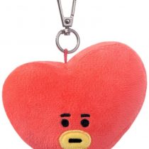 AURORA BT21 Official Merchandise, TATA Plush Key Clip, 61335, Blue and Red