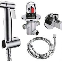 Ownace Exposed Concealed Toilet Wall Mounted Thermostatic Mixer Valve Bath Stainless Steel Handheld Bidet Sprayer Shower Head Douche kit Set