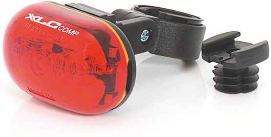 XLC Unisex – Adult's Comp Oberon CL-R09 Rear Light 5X, Black, One Size