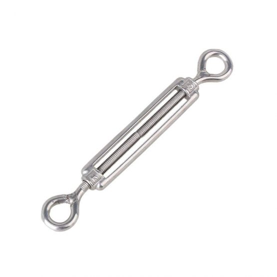 Eidoct 5 Pcs Stainless Steel 304 Turnbuckle Wire Rope Cable Tension (M5 Eye & Eye) - Image 2