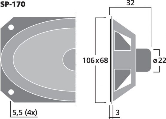 MONACOR SP-170 Miniature Speaker 1 W 8 Ohm - Image 2