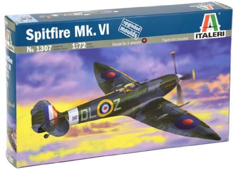 ITALERI ITA1307 Spitfire Mk Vi 1:72 Plastic Kit Model, Green