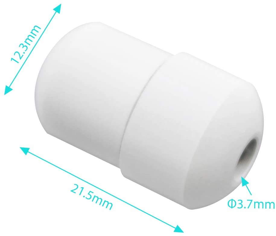 KingYH 5 Pack Cord Connector White Acorn Cord Pull Metal with Connector