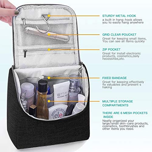 HCFGS Full Size Toiletry Bag Hand-Held Large Cosmetic Bag Travel Makeup Bag Portable Large Wash Bag Waterproof Toiletry Kit Organizer for Women & Girl (Blue Duck) - Image 2