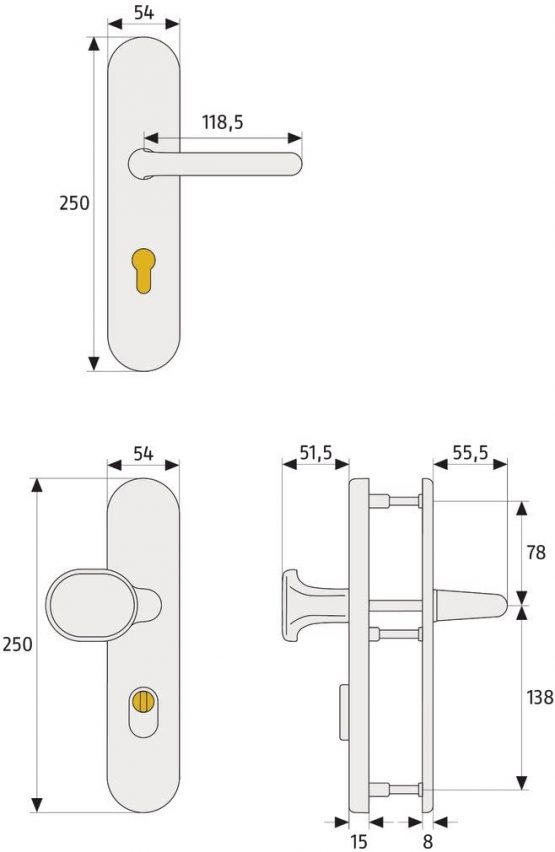 ABUS KLZS714 ER EK Protective Fitting with Cylinder Protection Round Stainless Steel 12227 - Image 3