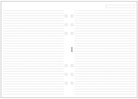 Filofax A5 Lined White Paper (B343008)