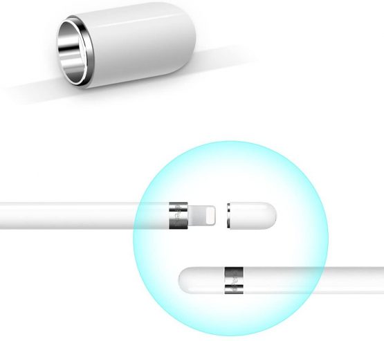 ACOCOBUY Compatible with Apple Pencil Cap Replacement Cap for Apple Pencil 1st Generation iPencil Cap with Magnetic for iPad Pro 12.9 Inch 10.5 Inch 9.7 Inch Apple Pencil - Ivory white - Image 3