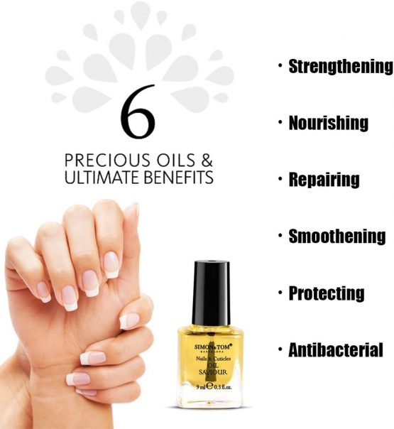 Simon&Tom Nail Oil Saviour - Nails and Cuticles Repair Treatment - 9 ml - For dry, flaking and split Nails - Accelerates Growth - With Organic Argan Oil - Jojoba and Sweet Almond Oil - Made in Spain - Image 3