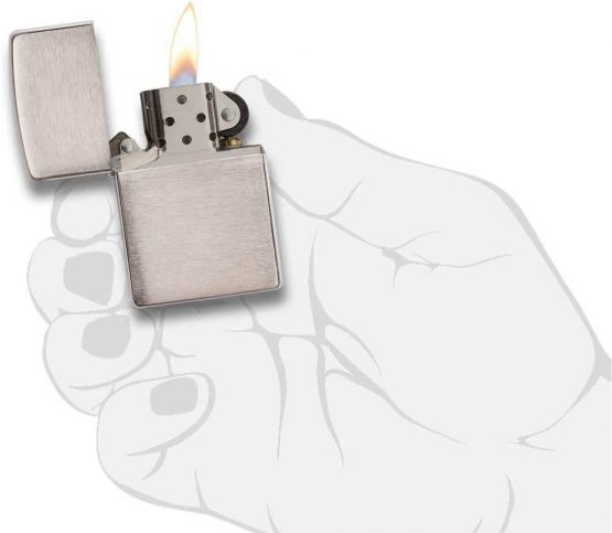 Zippo Armor Lighter - Brushed Chrome - Image 4