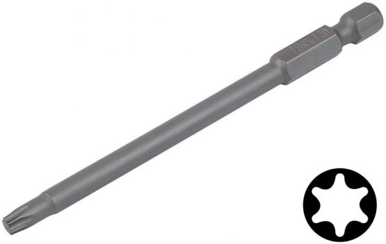 Wolfcraft 1249000 Punta de atornillador Solid, 89 mm, Torx Pack 1