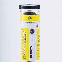 Dunlop Pro Squash Ball - 3 Ball Tube Unisex Adult Pro Squash Ball Black