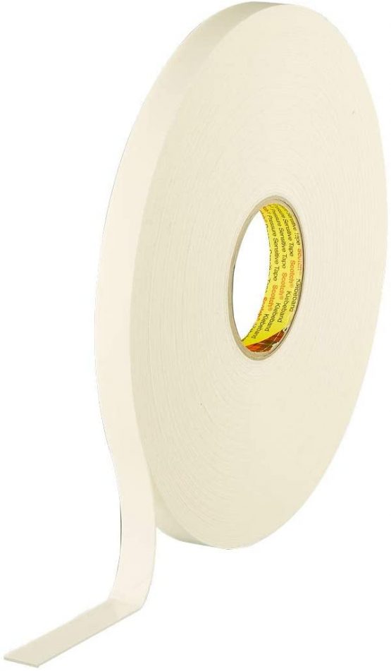 3M Double-sided foam tape 9515W, white.