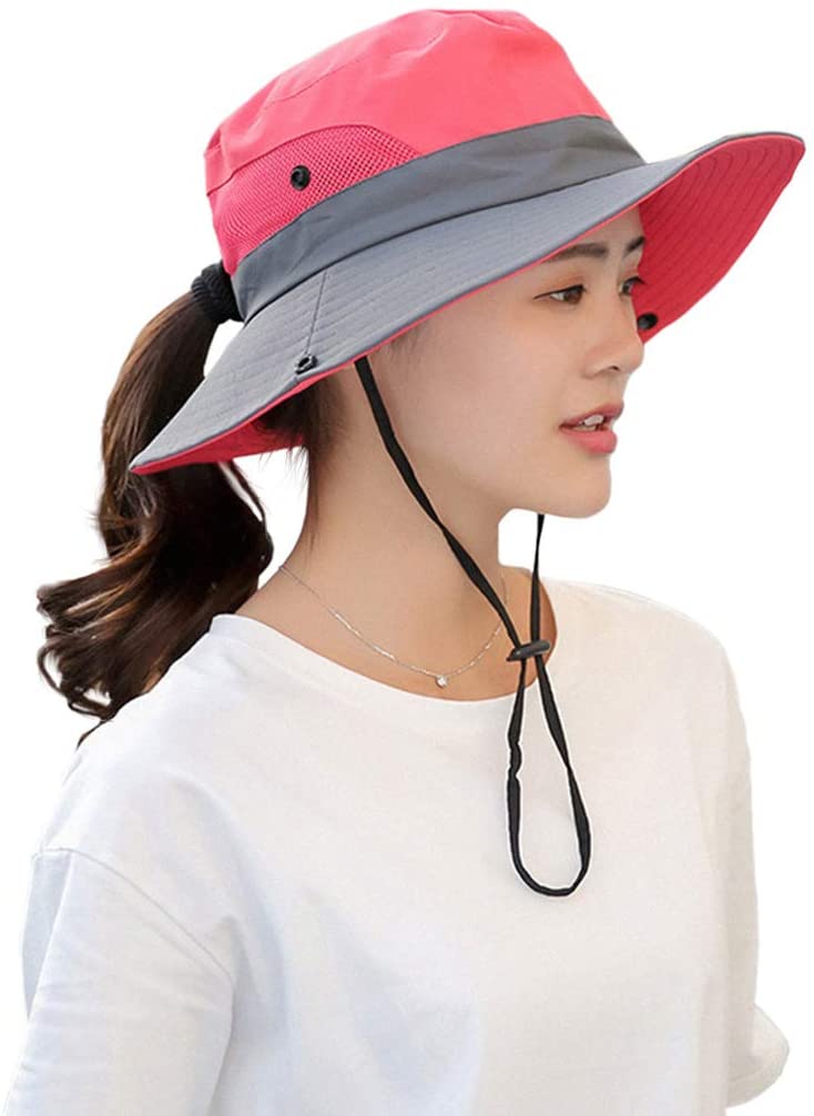 LassZone SALE Womens Reversible Sun Hat Foldable UV Sun Protection Summer Beach Sun Cap Wide Brim Fishing Hat UPF 50+