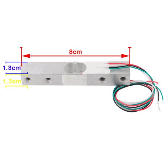 Stemedu Load Cell 5KG Amplifier HX711 24 Bit Precision A/D Module Pressure Weighing Sensor, Portable Kitchen Scale Digital Weight Sensor AD Module for Arduino Raspberry Pi - Image 3