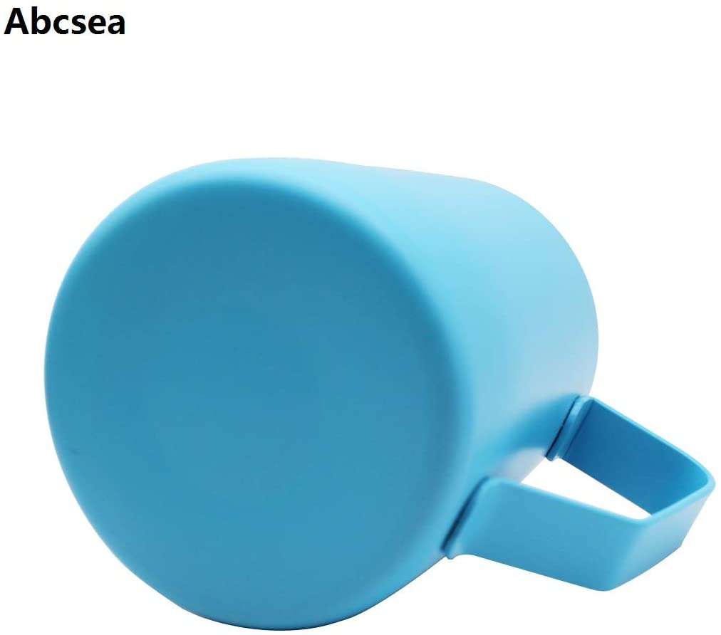 Abcsea 1 Piece Stainless Steel Milk foaming jug, Milk frother jug, Milk Frothing Pitcher jug for Coffee and Latte Art,Blue 600 ml - Image 3