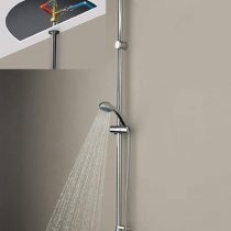 Bristan JU MTLSHX C Jute Mini Twinline Ceiling Fed Thermostatic Shower - Chrome Plated
