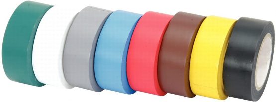KS Tools 141.6010 PVC insulating tape, multicolor, 8 pcs
