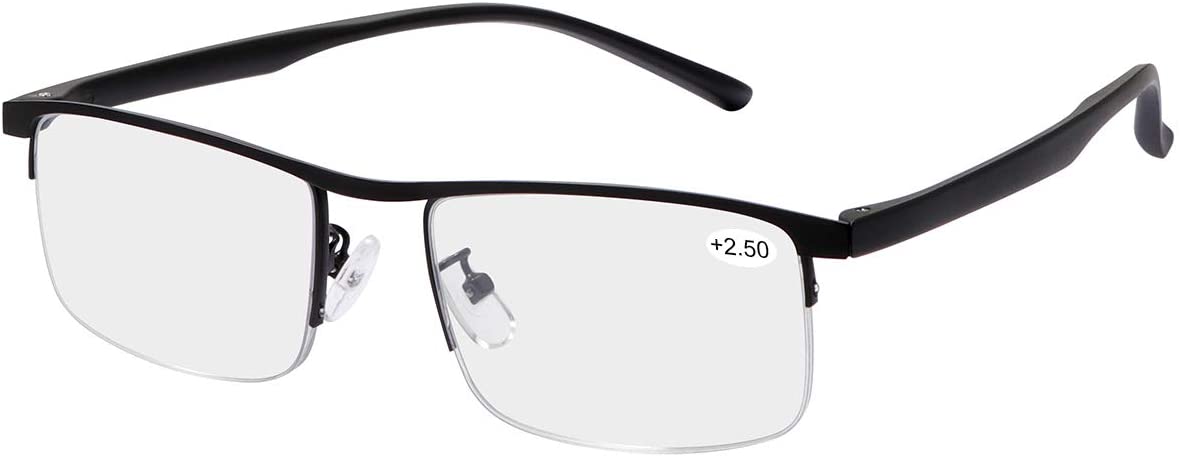 Progressive Multifocus Computer Reading Glasses Blue Light Blocking Titanium Alloy Bendable Multifocal Readers Multi Focus No Line Eyeglasses Eyewear Anti Glare Eye Strain Ultralight for Men and Women