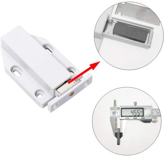 YUOIP® Push to Open Door Catches Large Magnetic Door Catch Magnetic Latch Push Opener(4 Pack) - Image 4