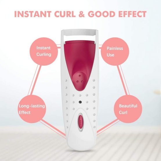 TOUCHBeauty Electric Eyelash Curler, Eyelash Curler, Heated Eyelash Curler, Professional Makeup Tool with smart silicone heating pads AG-2003AG - Image 3