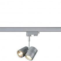 SLV 3-Phase BIMA 2, LED spot, Spotlight, Ceiling, Track System, Interior Lighting / GU10 50W Grey, Aluminium, 50 W