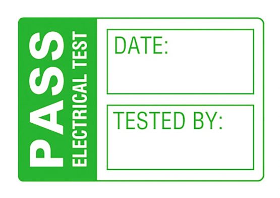 Martindale LAB1 PAT Test Labels-Small, White/Green