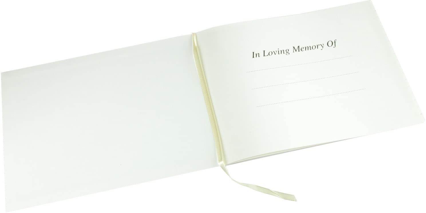 Esposti In Memory, Condolence Book, 96 Pages with Silver Gilt Edge & Storage Box - Image 2