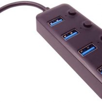 Premium Cord 5G SuperSpeed USB HUB Type C to 4x USB 3.1 A Gen1, Power Switch