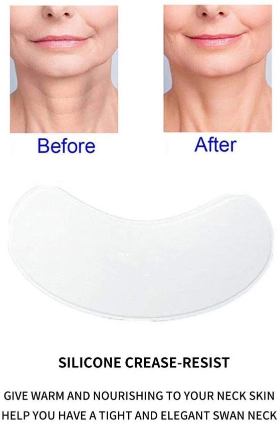 PHCOMRICH Reusable Anti Wrinkle Neck Pad, Silicone Decollete Pads for Eliminate and Prevent Neck Wrinkles,Anti Aging Transparent Pads (1pc) - Image 3