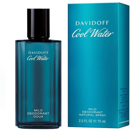 DAVIDOFF Cool Water Mild Deodorant Natural Spray, 75ml – BigaMart