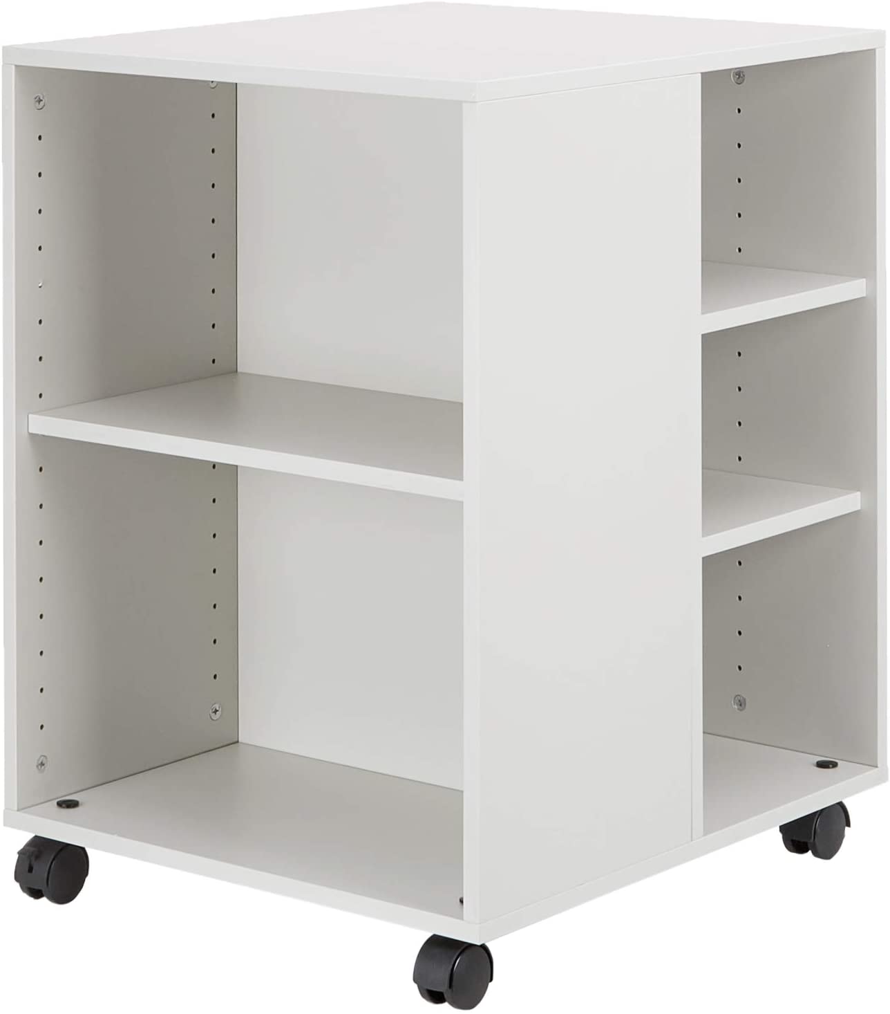 Durable Multi-Functional Trolley, Made of Strong Melamine, Light Grey Colour, Ideal for Storing Documents Folders