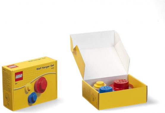 Room Copenhagen Lego Wall Hanger Set, Bright, Yellow, Blue, Red, Small, Medium and Large - Image 2
