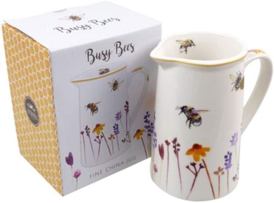 Kitchen Jug Pretty Water Colour Busy Bees Design by Jennifer Rose Gallery - Image 2