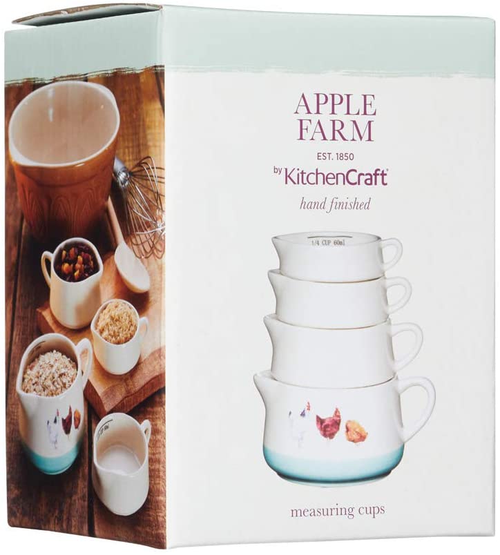 KitchenCraft Apple Farm HandFinished ‘Hazel Hen’ Ceramic Measuring