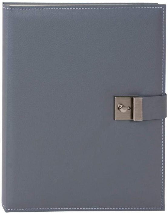 Goldbuch Cezanne Photo Album 30 x 31 cm 100 White Pages with Protective Sheet, Faux Leather 26x34 cm stone