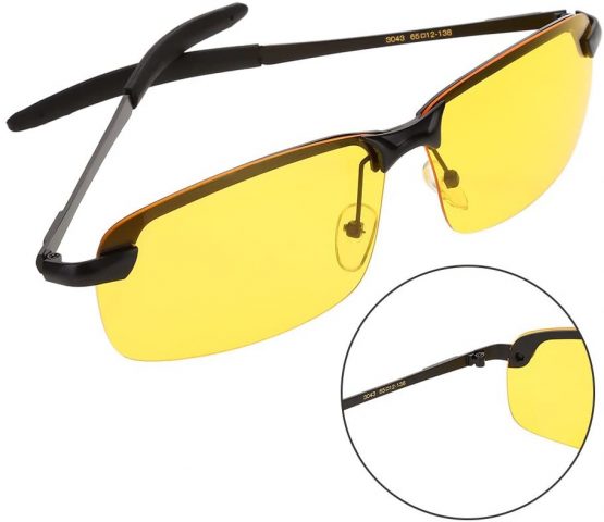 Driving Glasses, HD Night Vision Eye Glasses Polarized Glasses for Cycling Driving - Image 2