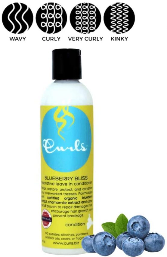 Curls Blueberry Bliss Reparative Leave-In Conditioner (236ml) - Image 2