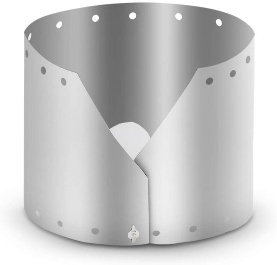 Lixada Wind Shield Ultralight Ultra-thin Titanium Windproof Plate Outdoor Camping Stove Windscreen 15 /19cm Optional - Image 2
