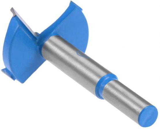 sourcingmap Forstner Drill Bits 40mm, Tungsten Carbide Wood Hole Saw Auger Opener, Woodworking Hinge Hole Drilling Boring Bit Cutter (Blue, Gray) - Image 3