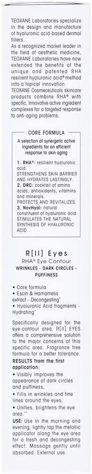 Teoxane (Teosyal) R(II) Advanced Filler Eye Contour Gel, 15 ml (Pack of 1) - Image 4