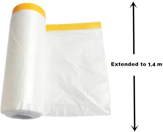 Sinzau 4.6 x 82 feet Dust Sheet Roll, Dust-Proof & Waterproof Shields for Painting, Decorating, Furniture Covering - Image 3