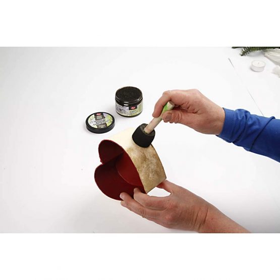 Creativ 263760 10+12 5+15 cm 3 Assorted Papier Mache Heart Boxes, Brown - Image 3