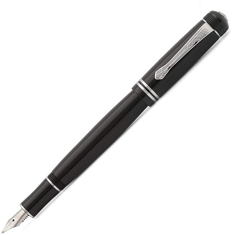 Kaweco DIA2 Fountain Pen Chrome I Premium Acrylic Pen for Ink Cartridges I Nostalgic Stylograph with Chrome Details 16 cm I Nib: M (Medium) - Image 2