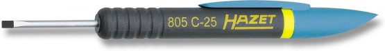 HAZET 805C-25 Slot Profile Clip Screwdriver - Chrome-Plated
