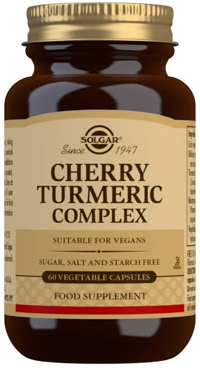 Solgar Cherry Turmeric Complex Vegetable Capsules, Pack of 60, Antioxidant and Anti-Inflammatory Properties - Image 3