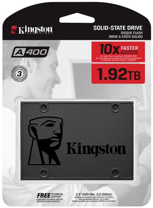 Kingston A400 SSD Internal Solid State Drive 2.5 Inch SATA Rev 3.0, 1.92 TB - SA400S37/1920G, Black, 1.92TB - Image 4