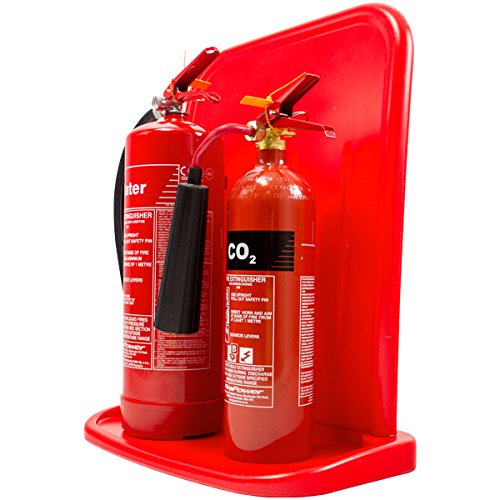 Firechief HS25/RED Double Two-Part Extinguisher Stand, Red - Image 3